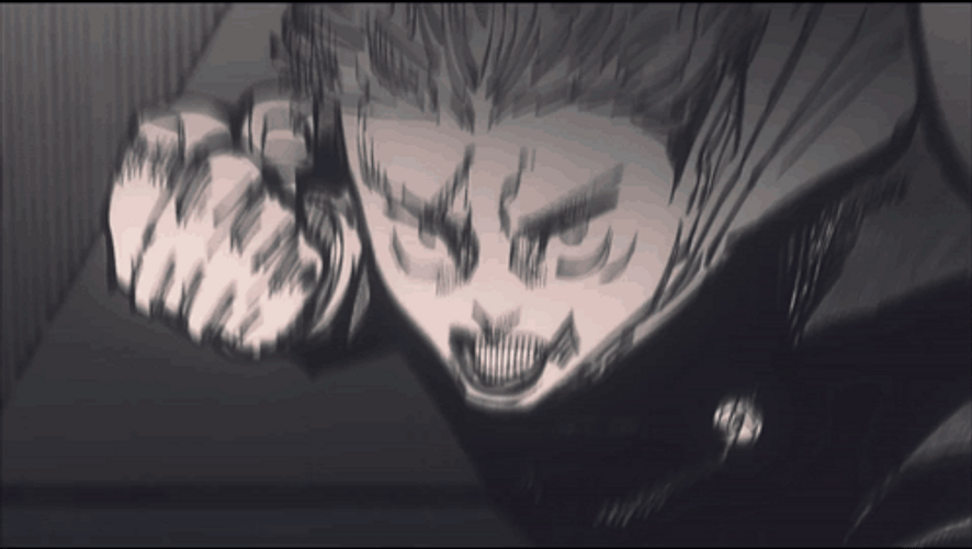 Yuji Itadori Fire Fist GIF