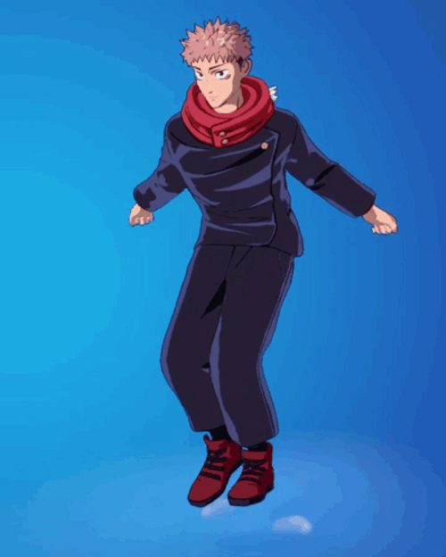 Yuji Itadori Fortnite Griddy GIF