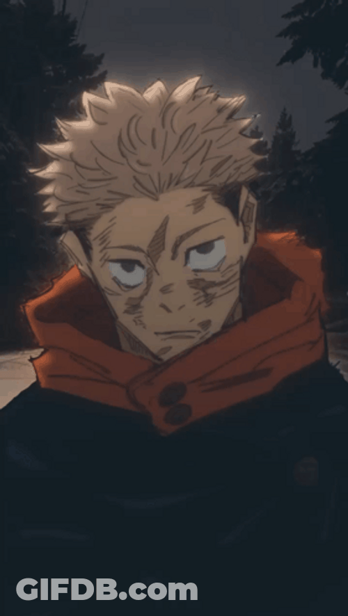 Yuji Itadori Looking GIF