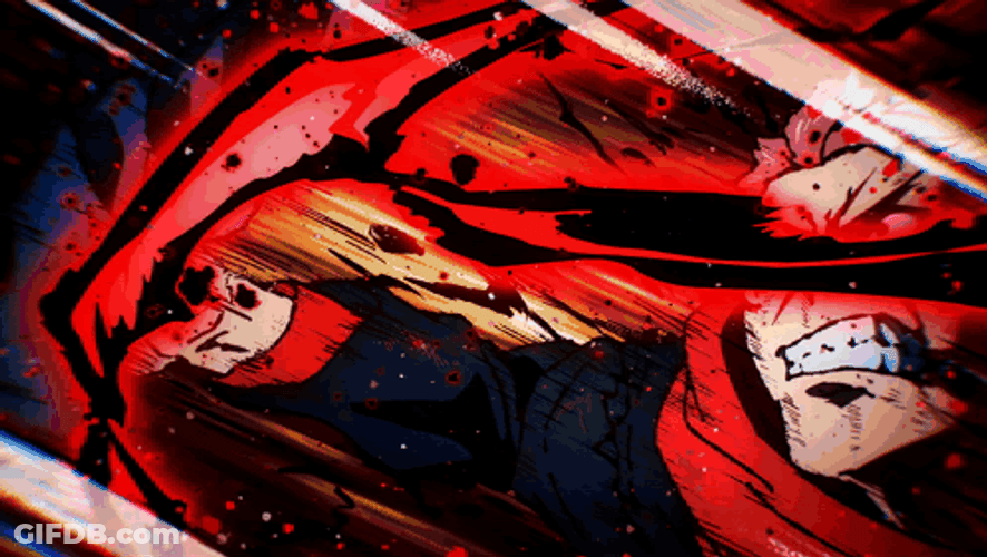 Yuji Itadori Powerful Attack GIF