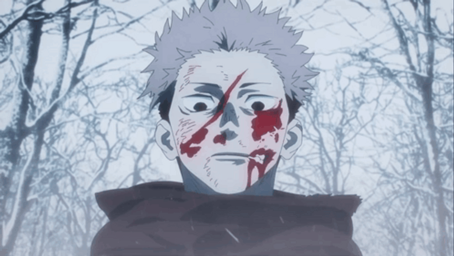Yuji Itadori Snow GIF