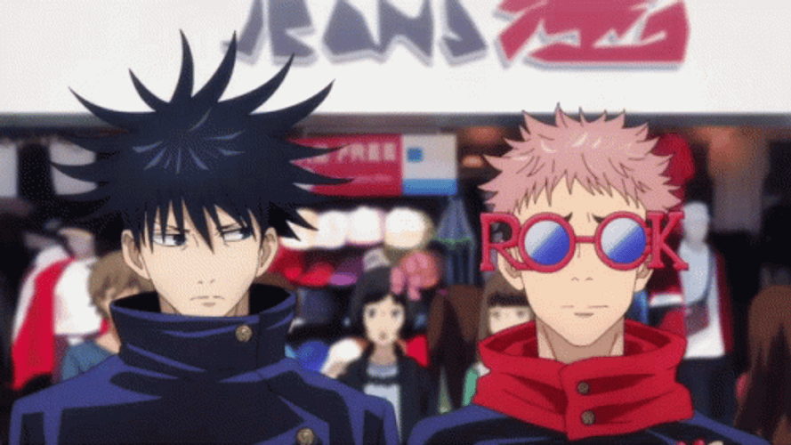 Yuji Itadori Wearing Sunglasses GIF
