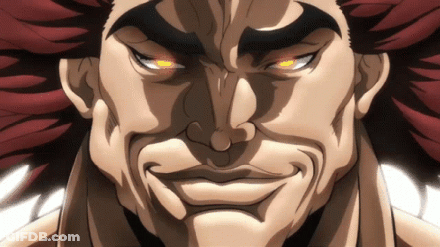 Yujiro Hanma Baki Hanma Face Off GIF