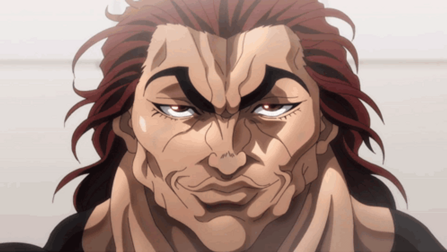Yujiro Hanma Facial Transformation GIF