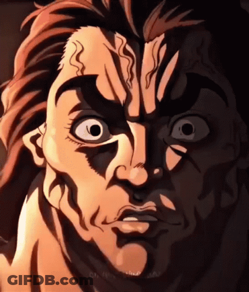 Yujiro Hanma Menacing Laugh Baki The Grappler GIF