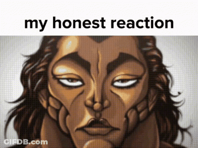 Yujiro Hanma Nonchalant Honest Reaction GIF