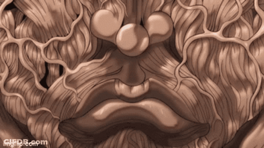 Yujiro Hanma Piercing Eyes Veinous Face GIF