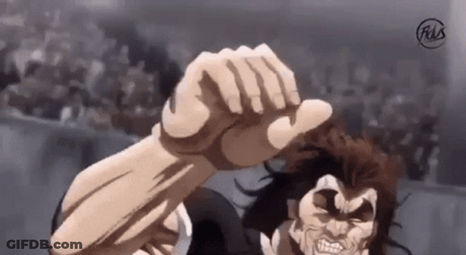 Yujiro Hanma Releasing Super Power GIF