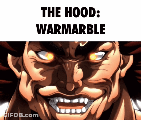 Yujiro Hanma The Hood War Marble Meme GIF