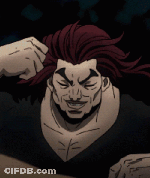 Yujiro Hanma Tiny Hand Gesture GIF
