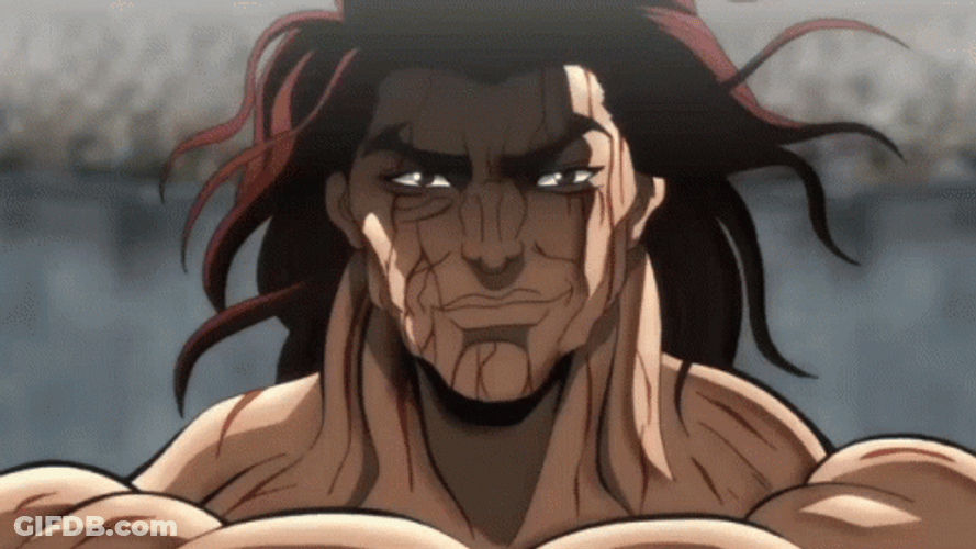 Yujiro Hanma Veinous Face Talking GIF