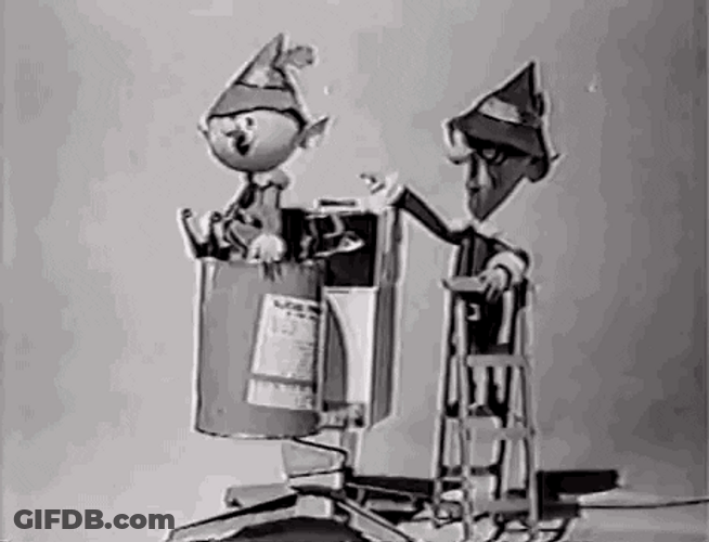 Yukon Cornelius Friend Hermey With Head Elf GIF