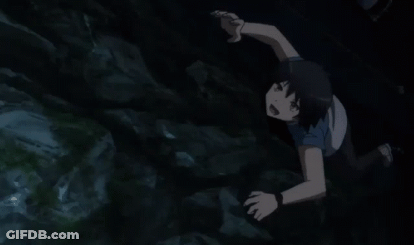 Yuma Isogai Climbing Assassination Classroom Anime GIF