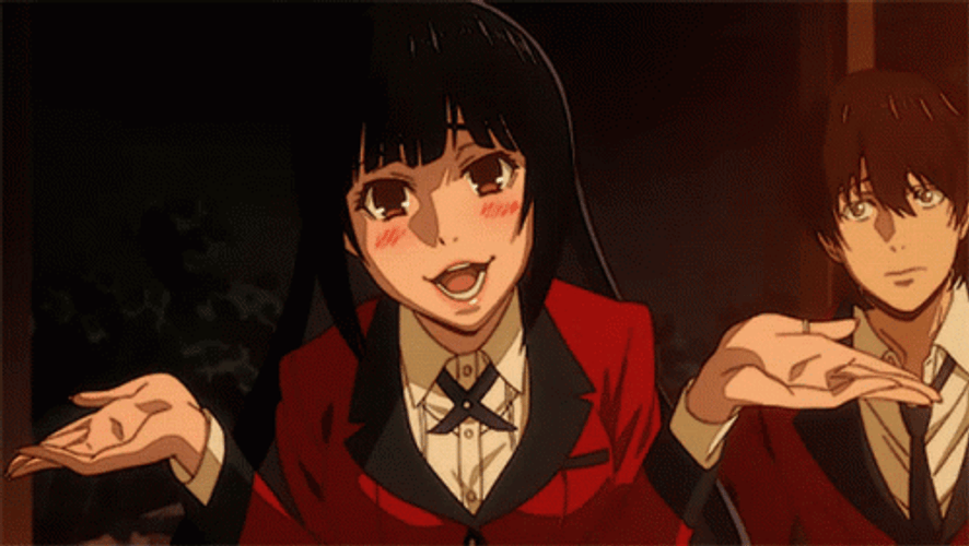 Yumeko Being Funny & Shy GIF