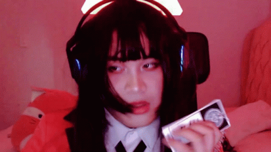 Yumeko Jabami Cosplayer Sexy Look GIF