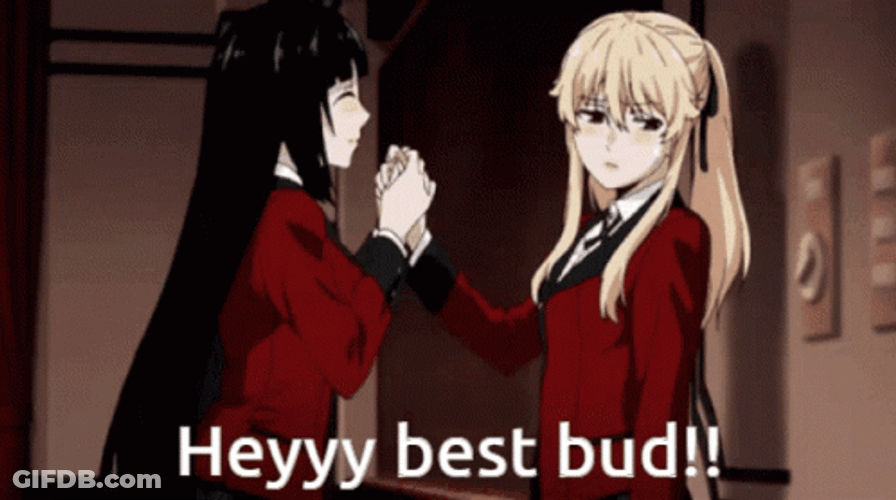 Yumeko Jabami Heyyy Best Bud GIF