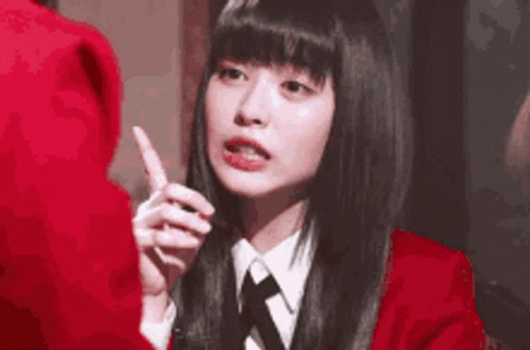 Yumeko No Hand Gesture GIF