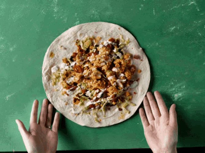 Yummy Burrito Wrapping GIF