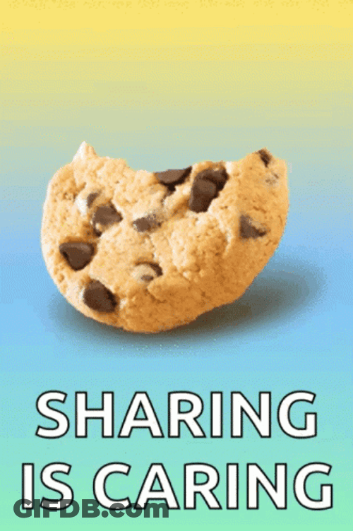 Yummy Cookie Sharing Is Caring GIF