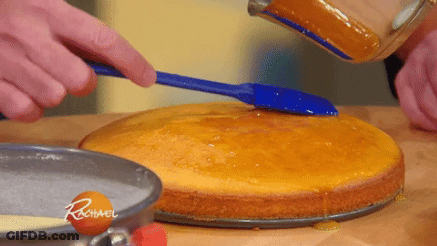 Yummy Glazing Orange Cake GIF