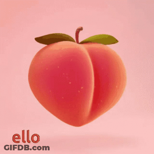 Yummy Plump Peach Spanked GIF