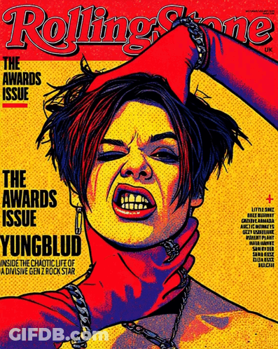 Yungblud On The Cover Of The Rolling Stone Magazine GIF