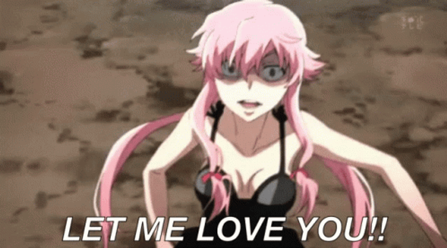 Yuno Gasai Anime Let Me Love You GIF