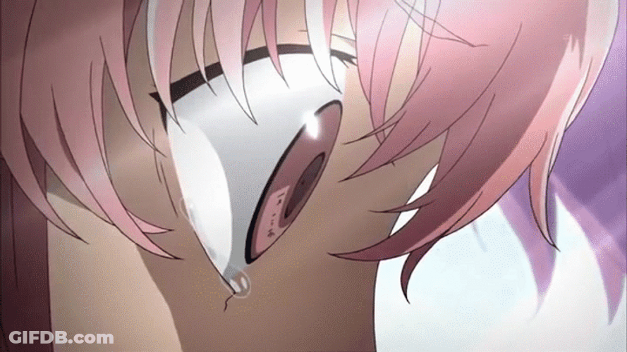 Yuno Gasai Anime Stunned GIF