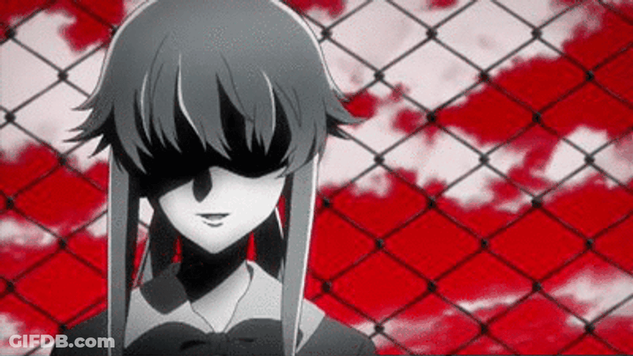 Yuno Gasai Yandere Anime GIF