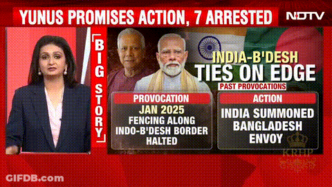 Yunus Promises Action 7 Arrested GIF