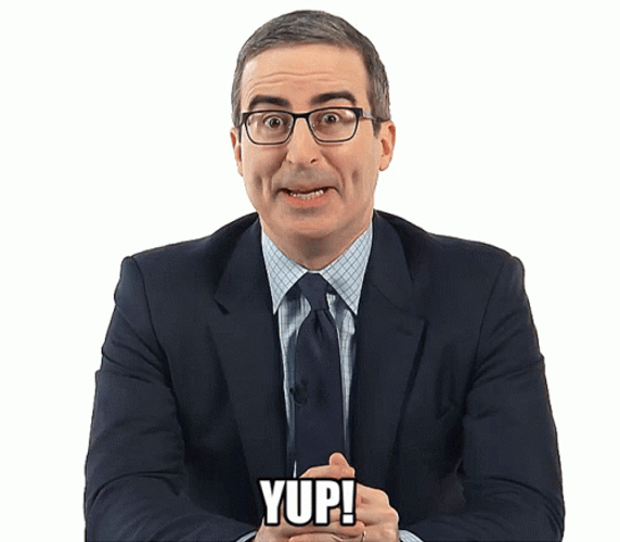 Yup John Oliver GIF