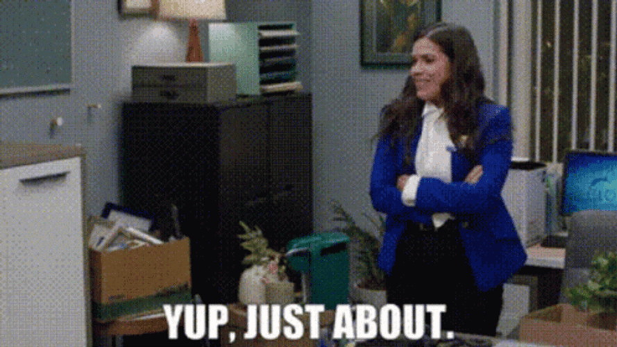 Yup Just About GIF