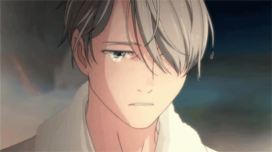 Yuri On Ice Anime Victor Crying GIF
