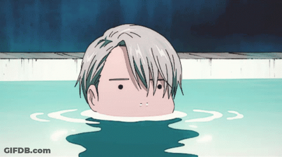 Yuri On Ice Swimming On Pool GIF
