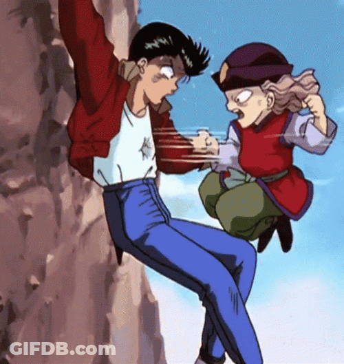 Yusuke And Genkai Yu Yu Hakusho GIF