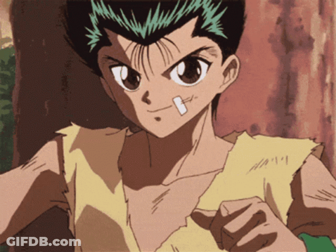 Yusuke Thumbs Up Yu Yu Hakusho GIF
