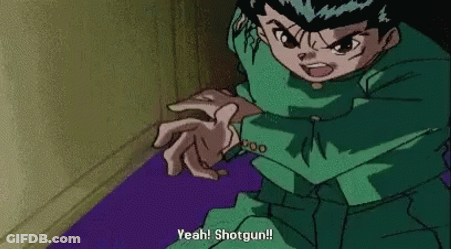 Yusuke Urameshi Yeah Shotgun GIF
