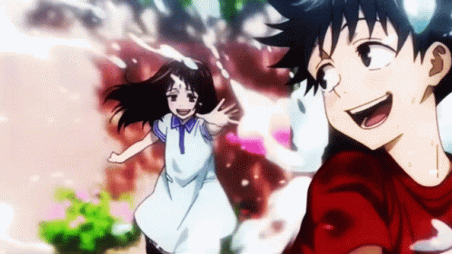 Yuta Okkotsu And Rika Happy Together GIF