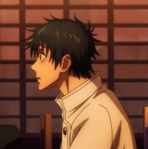 Yuta Okkotsu Covering His Mouth GIF
