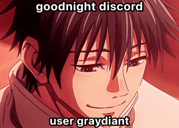 Yuta Okkotsu Goodnight Discord GIF