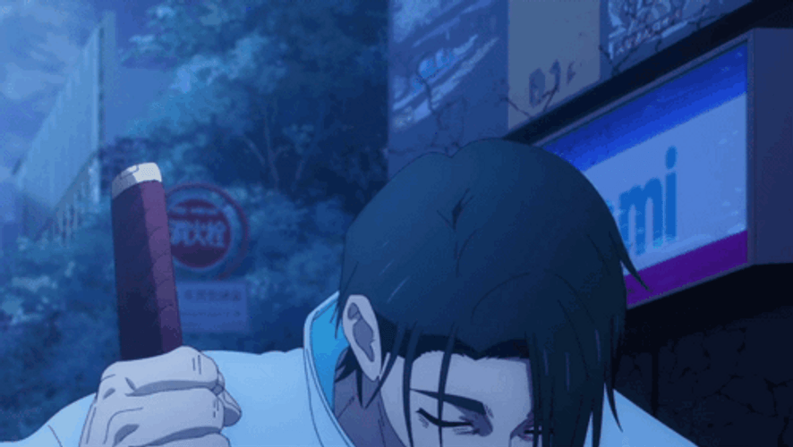 Yuta Okkotsu Holding His Sword GIF