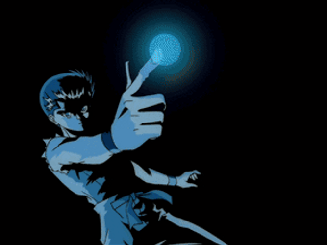 YuYu Hakusho Finger Gun Power GIF