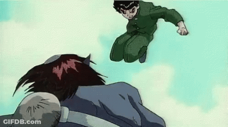 Yuyu Hakusho Yusuke Defeats Babaki GIF
