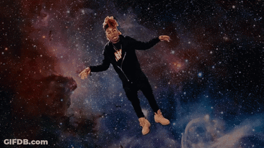 Yvng Swag Floating In Space GIF