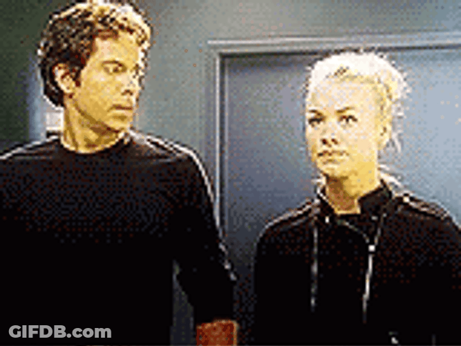 Yvonne Strahovski Chuck Bartowski Eye Contact GIF