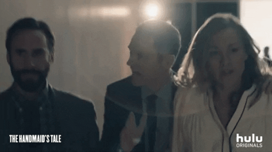 Yvonne Strahovski Handmaid's Tale Nervous GIF