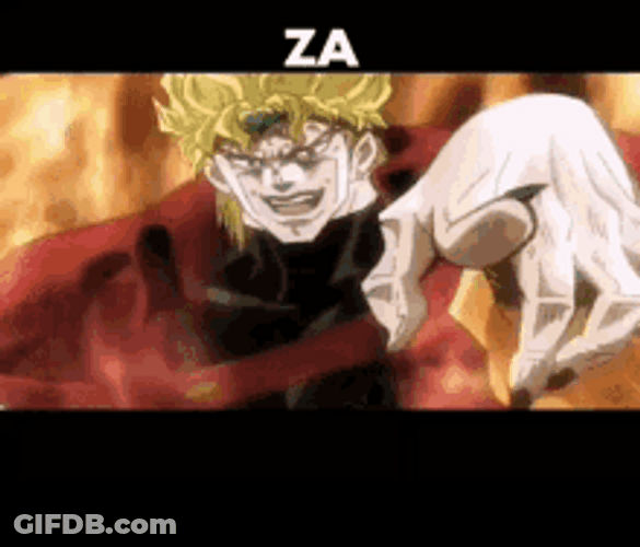 Za Warudo Dio Brando Whatsapp Meme GIF
