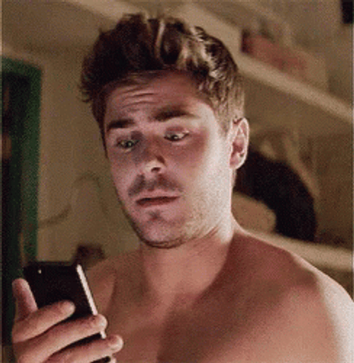 Zac Efron On The Phone GIF