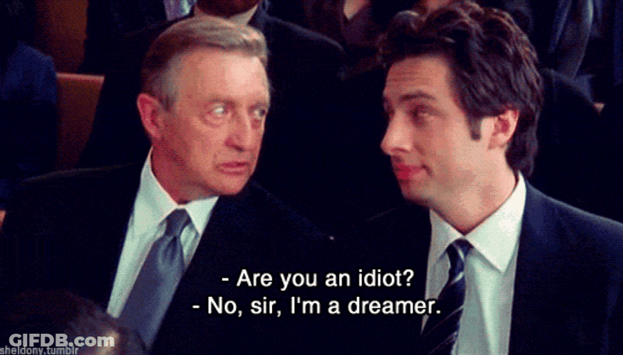 Zach Braff Scrubs Word GIF