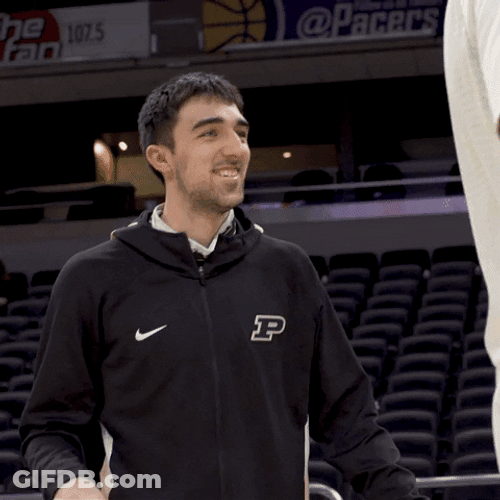 Zach Edey Big Grin Greeting GIF